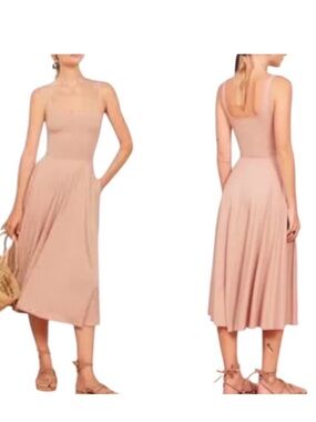 reformation amber knit dress Reformation Amara Knit Dress in Natural